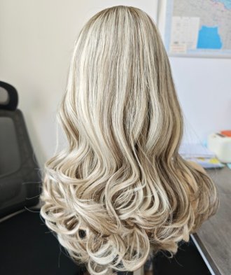 Cold Ash Blonde 18"  Medical Wig