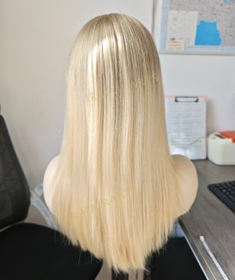 Natural Blonde 20"  Medical Wig